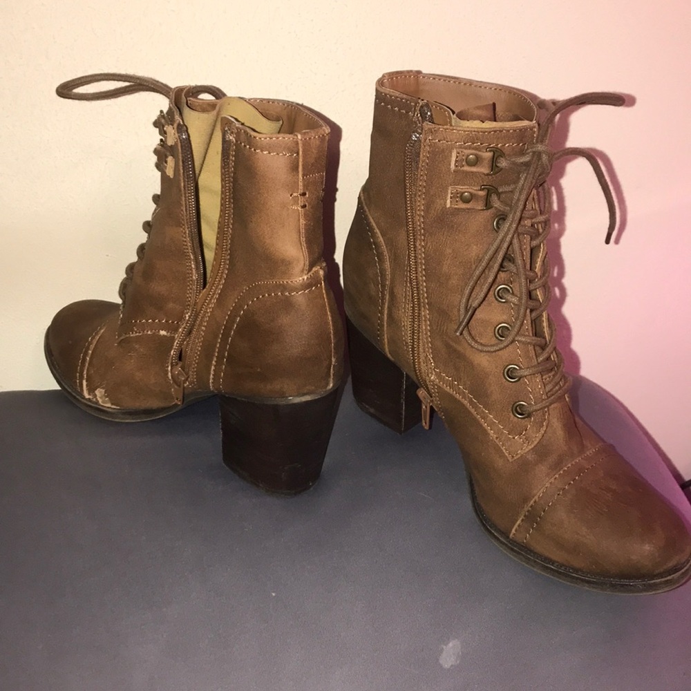 Brown booties